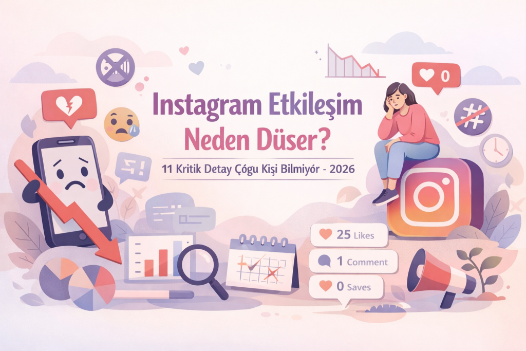 Instagram Etkileşim Neden Düşer? 11 Kritik Detay Çoğu Kişi Bilmiyor - 2026