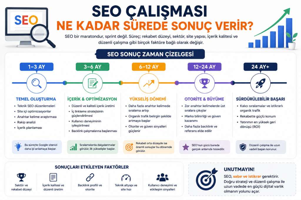 SEO Çalışması Ne Kadar Sürede Sonuç Verir?